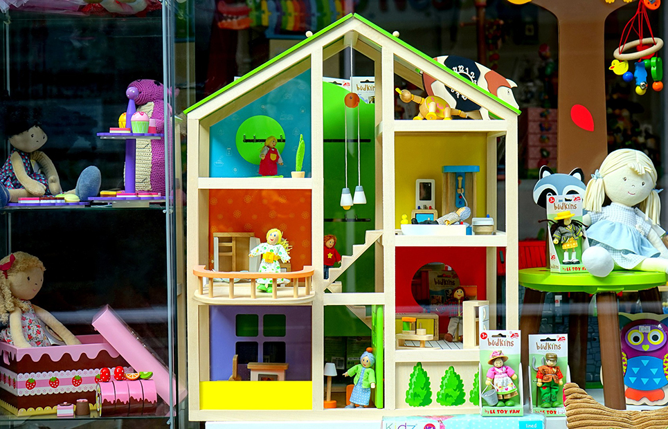 Schaufenster Spielzeugladen